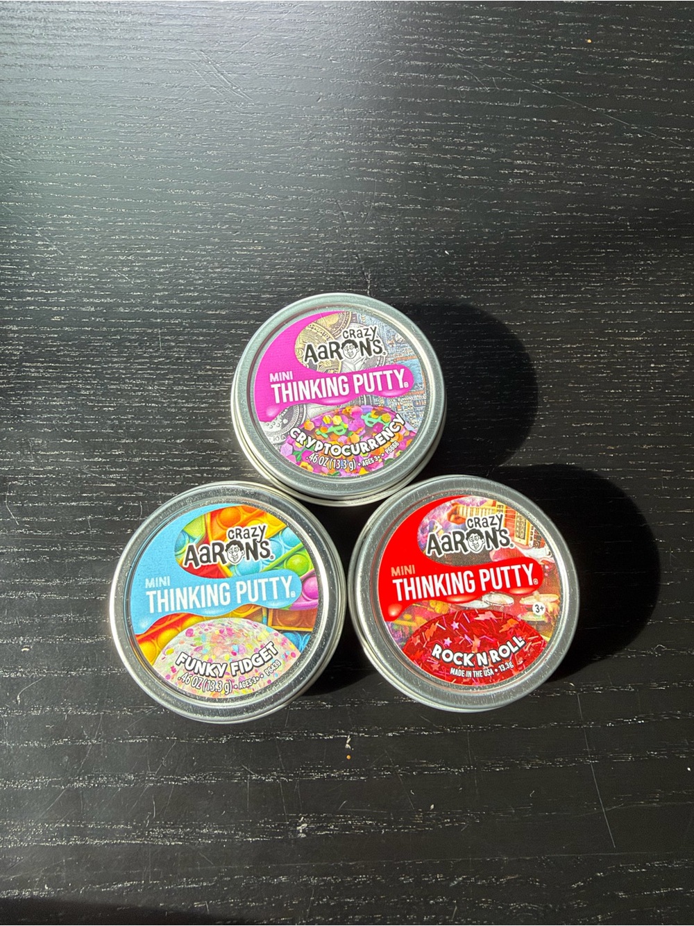 3 pc Crazy Aarons Mini Think Putty
